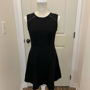 Black midi dress